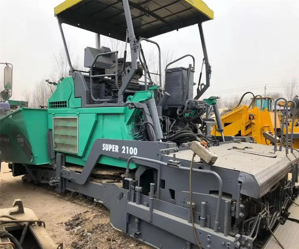 
CRAWLER TYPE VOGELE 2100 ASPHALT PAVER USED VOGELE 2100-2 PAVER FOR ROAD CONSTRUCTION 