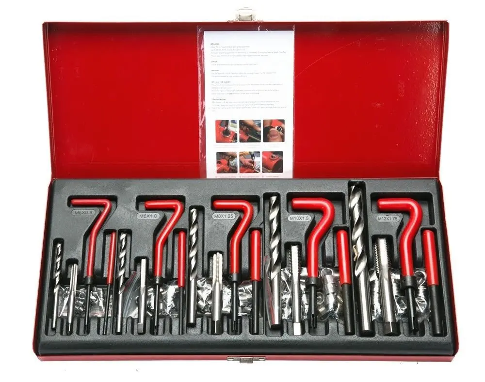 131pcs Engine Block Thread Repair Tool Kit M5/m6/m8/m10/m12 Restoring