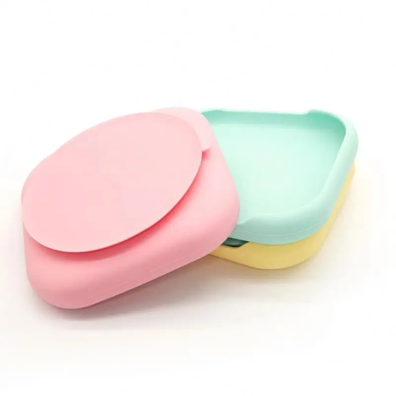 

Food Grade Silicone Divided Dinner Bowl Food Silicone Plate Baby