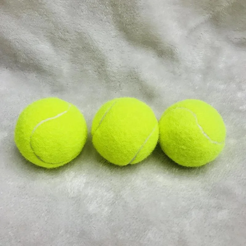 

TY Professional Reinforced Rubber Tennis Ball Shock Absorber High Elasticity Durable Training Ball for Club School Training, Yellow