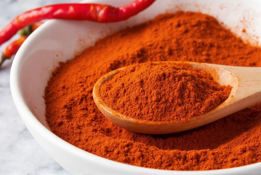Spice rack featuring Korean chilli powder