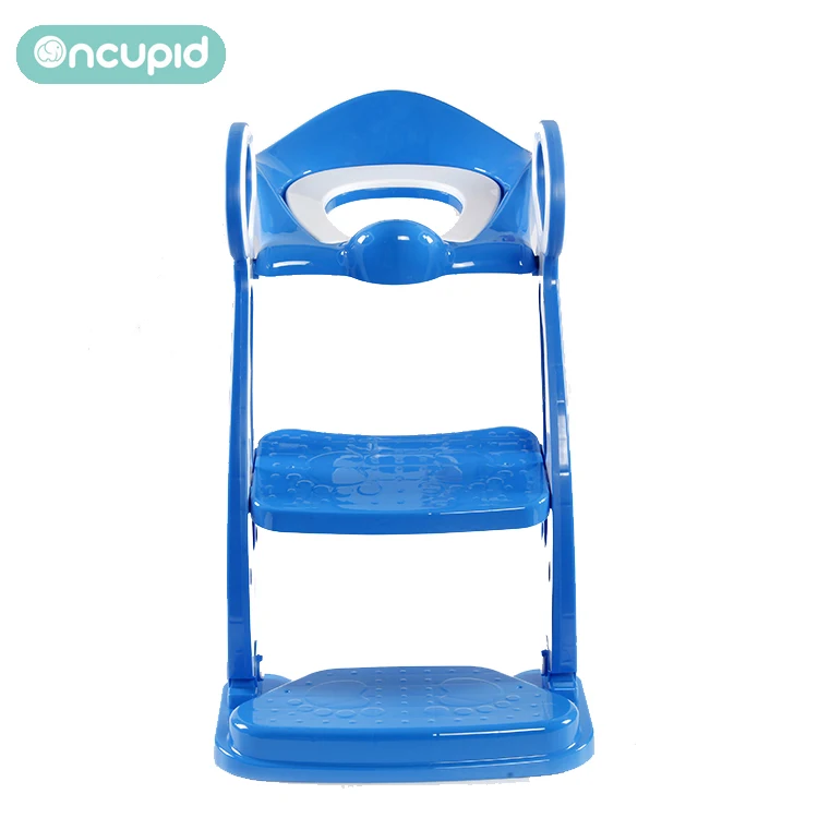 

Hot baby potty seat products for training baby to use the toilet products with ladders, Blue (can be customized)