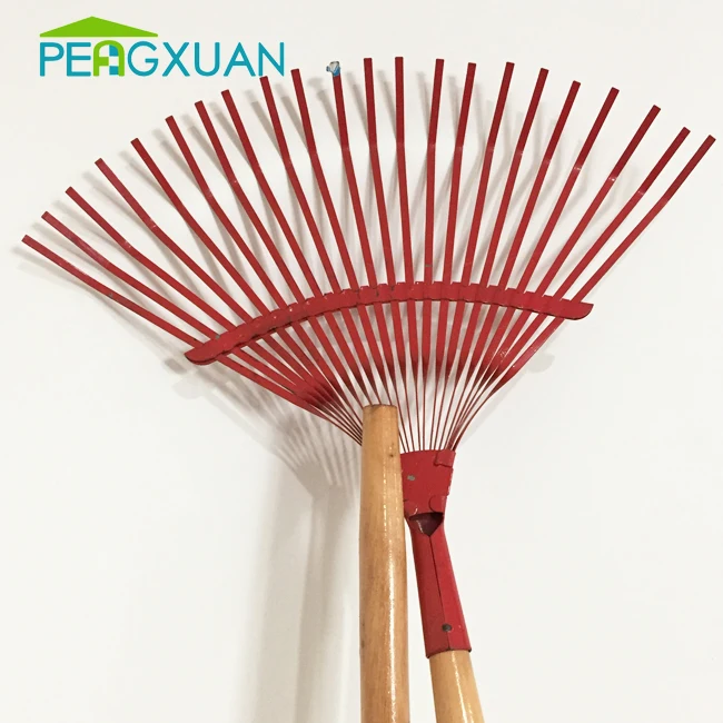 
Factory supply garden tools Wholesale wooden stick garden rake wooden handle leaf rake 