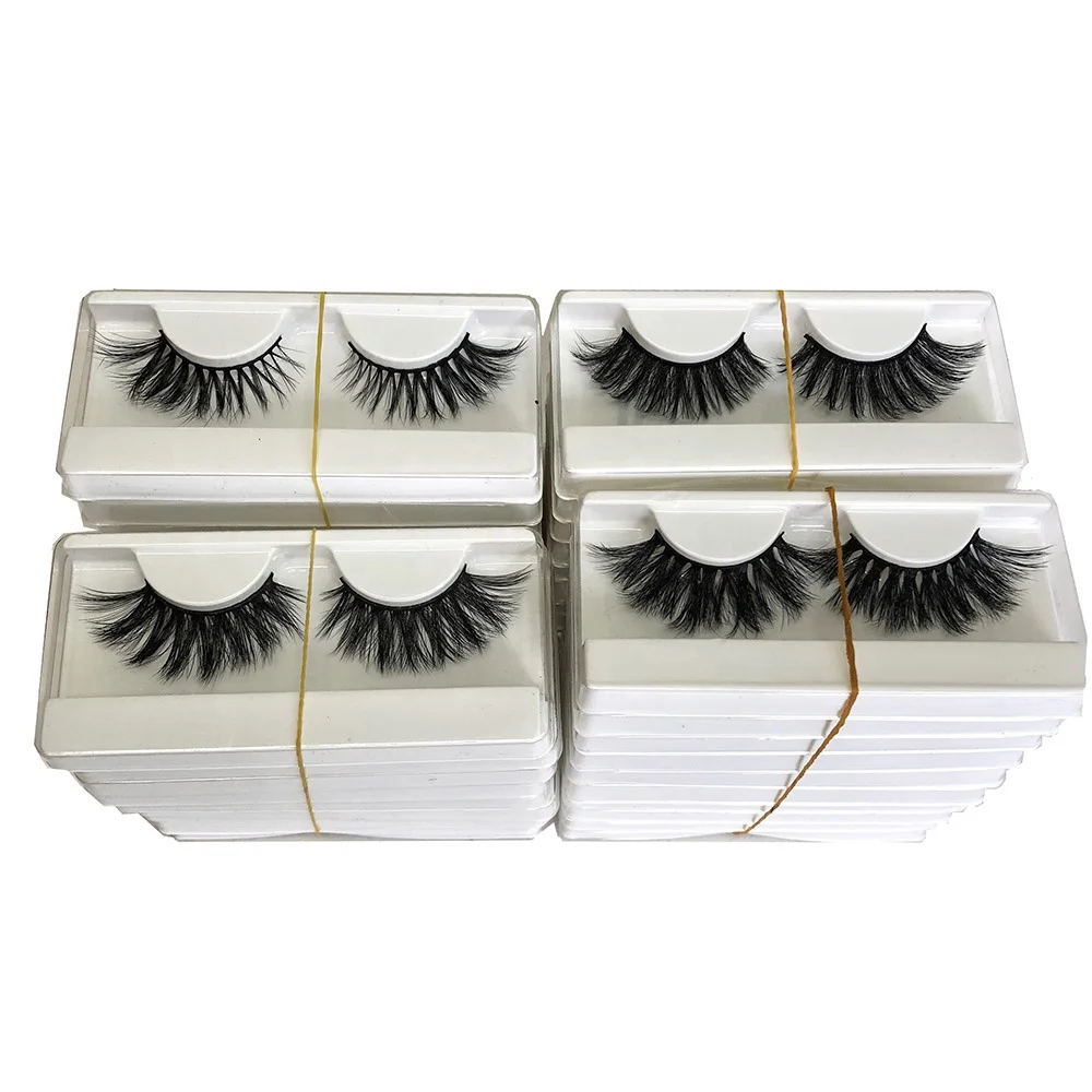

Free Shipping 25mm Faux 3D Mink Lashes Full Strip Lashes Faux Mink Synthetic Faux Mink Eyelashes, Black