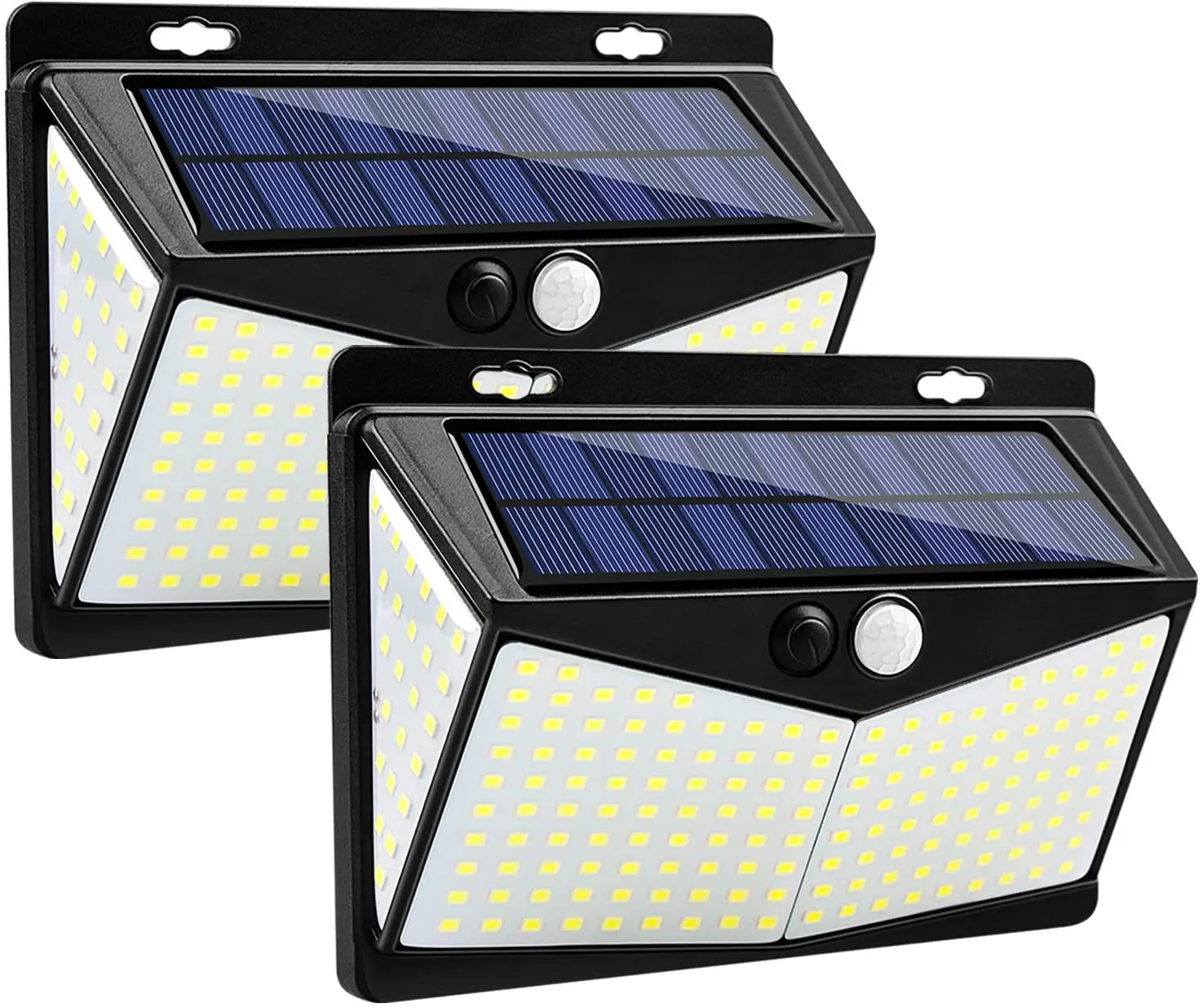 DIFUL Solar Garden Light 208 LED Outdoor Energy-Saving Solar Powered Wall lights Path Steet Solar Sensor Lights LED Outdoor