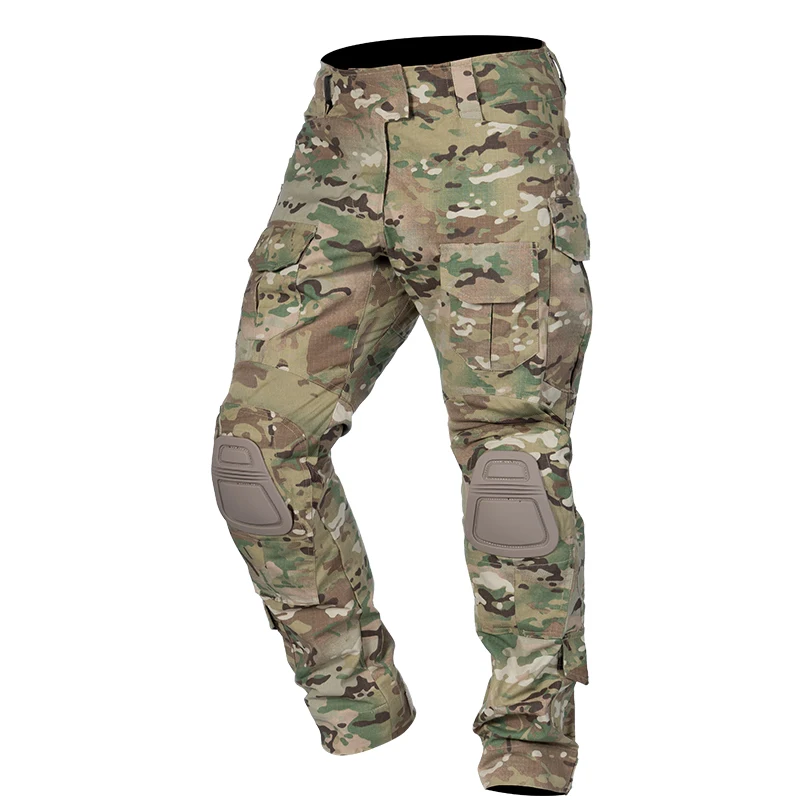 

IDOGEAR Men New Verson G3 Pants Multicam Hunting Tactical Trousers Camouflage Pants Combat Pants with Knee Pads