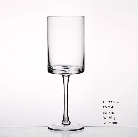 Guangzhou Geedziĝaj Vitraj Markoj Kristala Ora Bordo Vitra Vitra Stemware 14