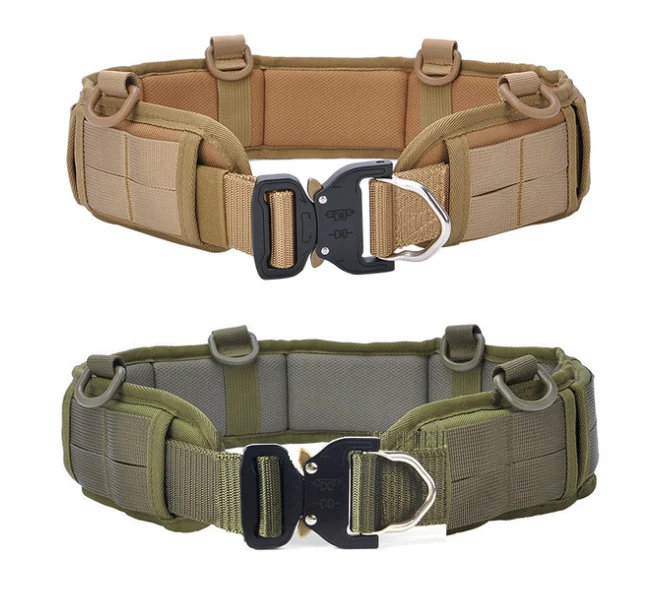 

Brown Padded Tactical MOLLE Battle Belt, Black khaki army green