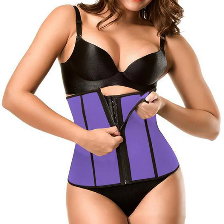 

Sweet Belt Waist Trimmer Abdominal Trainer Adjustable Sweat For Fat Burner Weight Loss Body Shaper Shapewear, Purple, blue, black, rose red