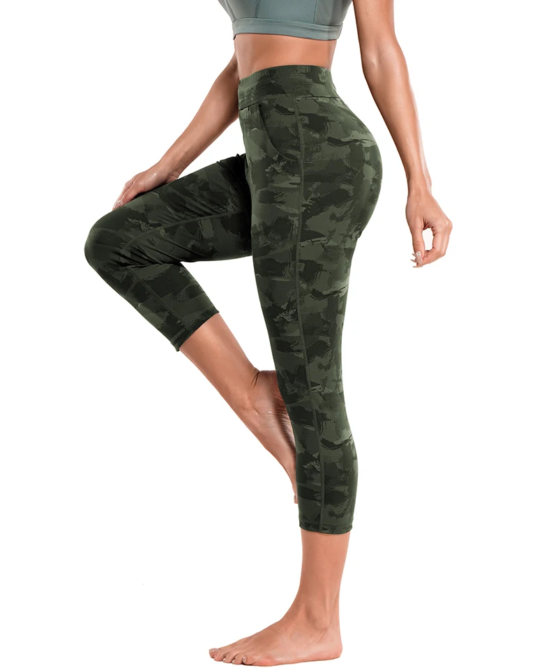 

Wholesale Women Leggings Sport Wear Fitness Workout Jogging Capris Yoga Pants with Pockets