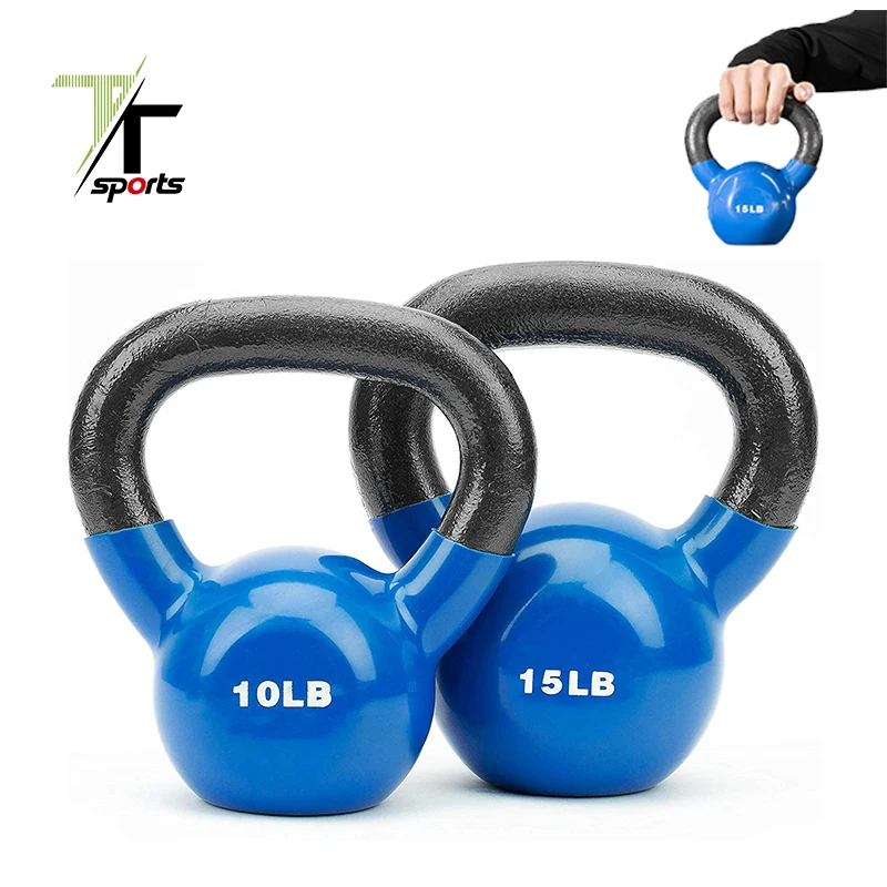 

TTSPORTS Vinyl Coated Kettlebells with Comfortable Grip Handle, Colourful or customized