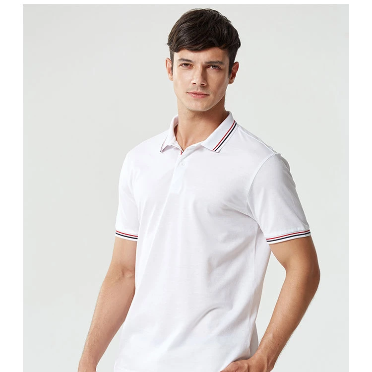 

Top Quality Men's work wear slim Plain Dyed Polo Shirt