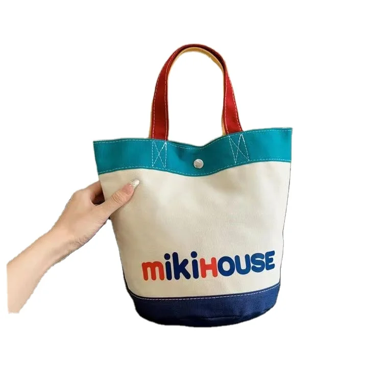 

New Fashion Handbag Female Bucket Bag Casual Cute Bento Bag Go Out Lunch Canvas Bag