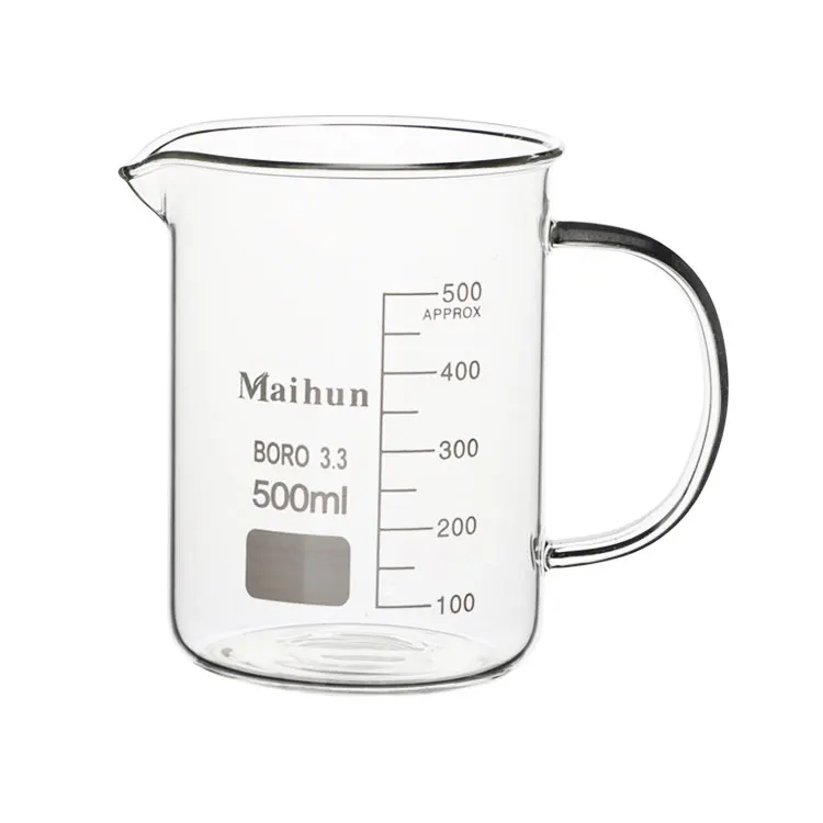 

Selling well thickened 500ml glass beaker with handle