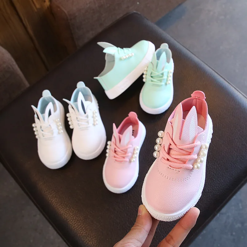 
Hot selling cute cartoon ear kids girl shoes 