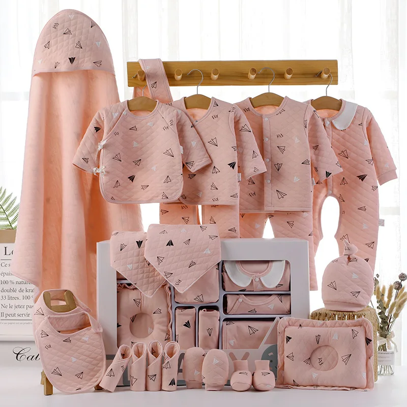 

Toddler Summer Spring 17pcs 18pcs 19pcs 21pcs 22pcs baby box gift set clothes packaging newborn clothes baby gift set jumpsuits