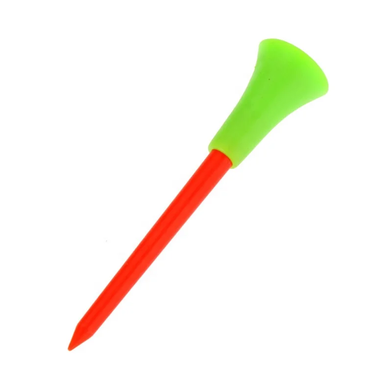 

TY 30 Pcs/Pack Plastic Golf Tees Multi Color 8.3CM Durable Rubber Cushion Top Golf Tee Golf Accessories for Outdoor Activities, 5 colors