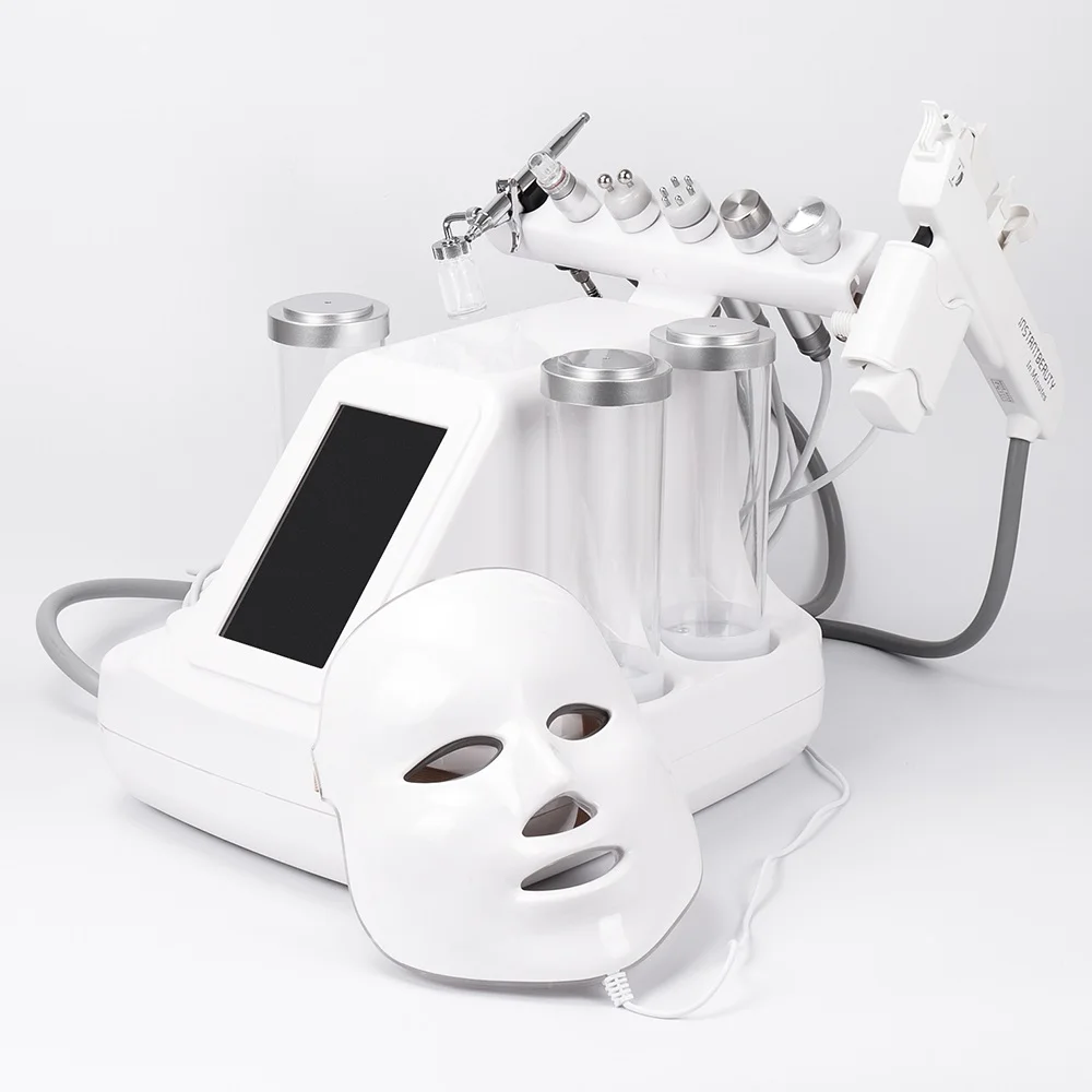 

Facial beauty equipment 8-in-1 small bubbles Pore Cleaning Skin Rejuvenation Water Oxygen Jet Facial Beauty Machine 2020