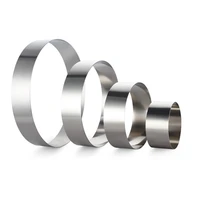

8 Inches Stainless Steel Round Cake Mold Pastry Ring for Cooking, Baking