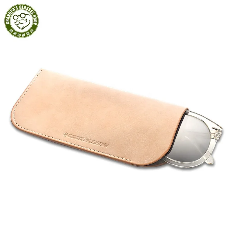 

Wholesale slip in pink glasses accessories sunglasses sleeve custom case pouch bag soft leather pouches packaging for men women