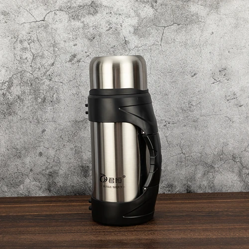

1200ml - -3000ml large capacity big 304 stainless steel thermos bottle vacuum thermal water flask with two cups