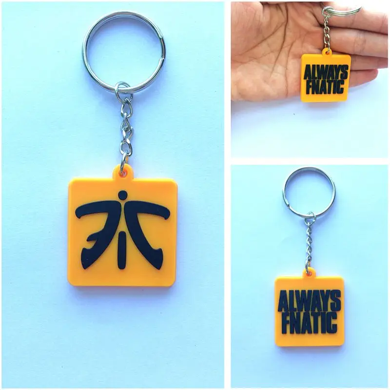 high quality pvc material key ring