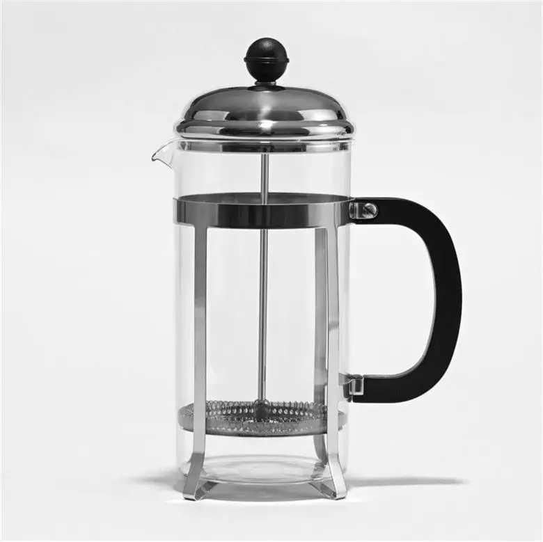 

Unique Design French Coffee Maker Press 350ml High Borosilicate Glass Coffee Pot 304 Stainless Steel French Press