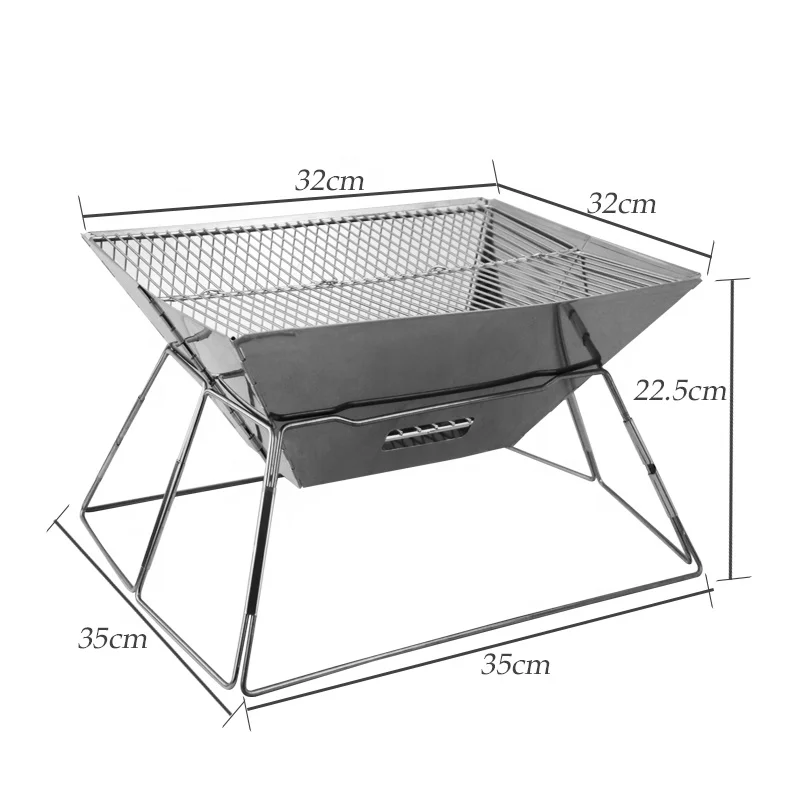 

Best selling portable mini BBQ outdoor stainless steel inox barbecue grill
