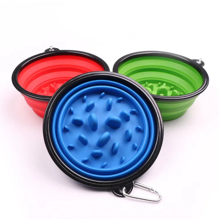 

GIRUI Factory Wholesale Low Moq Anti Slip Silicone Slow Feeder Pet Dog Food Bowl