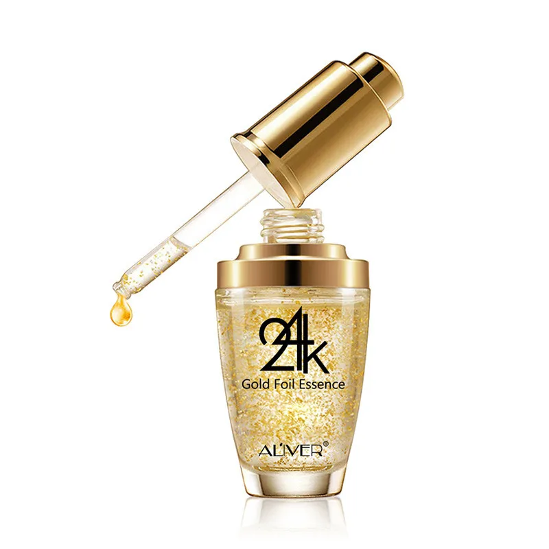 Private Label 30ml Face Whitening Firming Anti-aging Collagen 24K Gold Serum