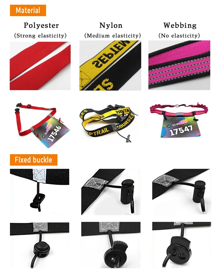 Competition Number spring Sports Running Waist Waistband Marathon Running Adjustable sports race bib belt