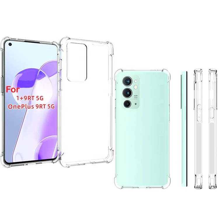 

For Oneplus 9RT 5G Transparent Soft Tpu Corner Shock Proof Phone Case