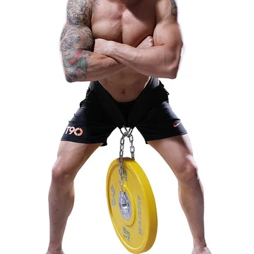 

IN STOCK DROP SHIPPING EVA Dip Belt with Chain for Weight Lifting, Black