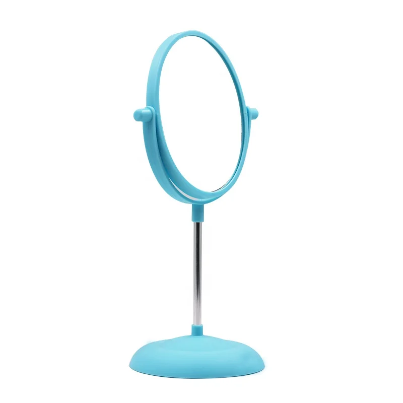 

Two Sided 2x Magnifying Swivel Stand Up Natural Daylight Blue Makeup Vanity Mirror, Pink, white or other color