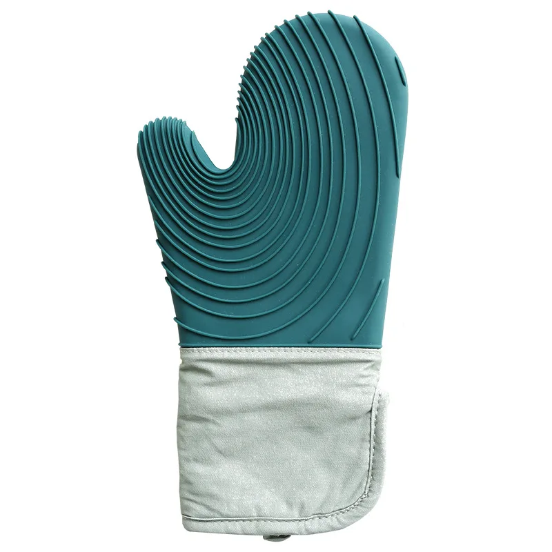 

Oven Anti-Scalding Mitten Heat Insulation Anti-Scalding Thick Silicone Mitten High Temperature Baking Mitten Kitchen MZL