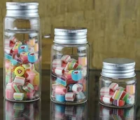 

20ml 50ml 60ml 100ml candy glass bottle with aluminum caps