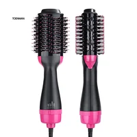 

Factory Price 2 In1 Negative Ion Electrical Hot Air Hair Curler Dryer Comb Multifunctional Hair Straightener