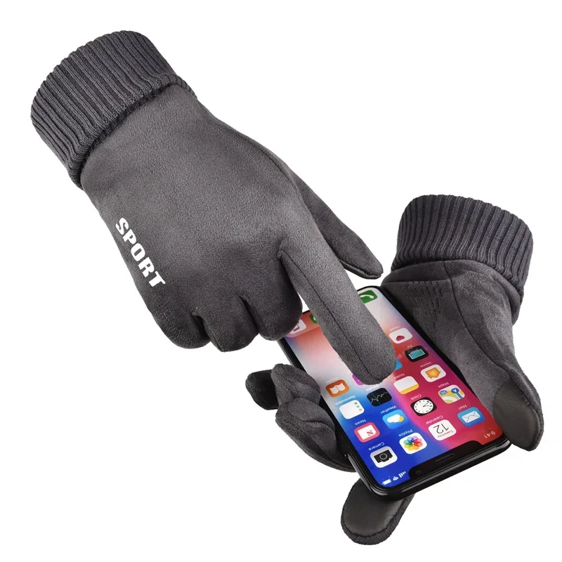 

A1769 Mens Finger Winter Antislip Mitten Warm Motorcycle Driving Outdoor Cycling Touch Screen Gloves