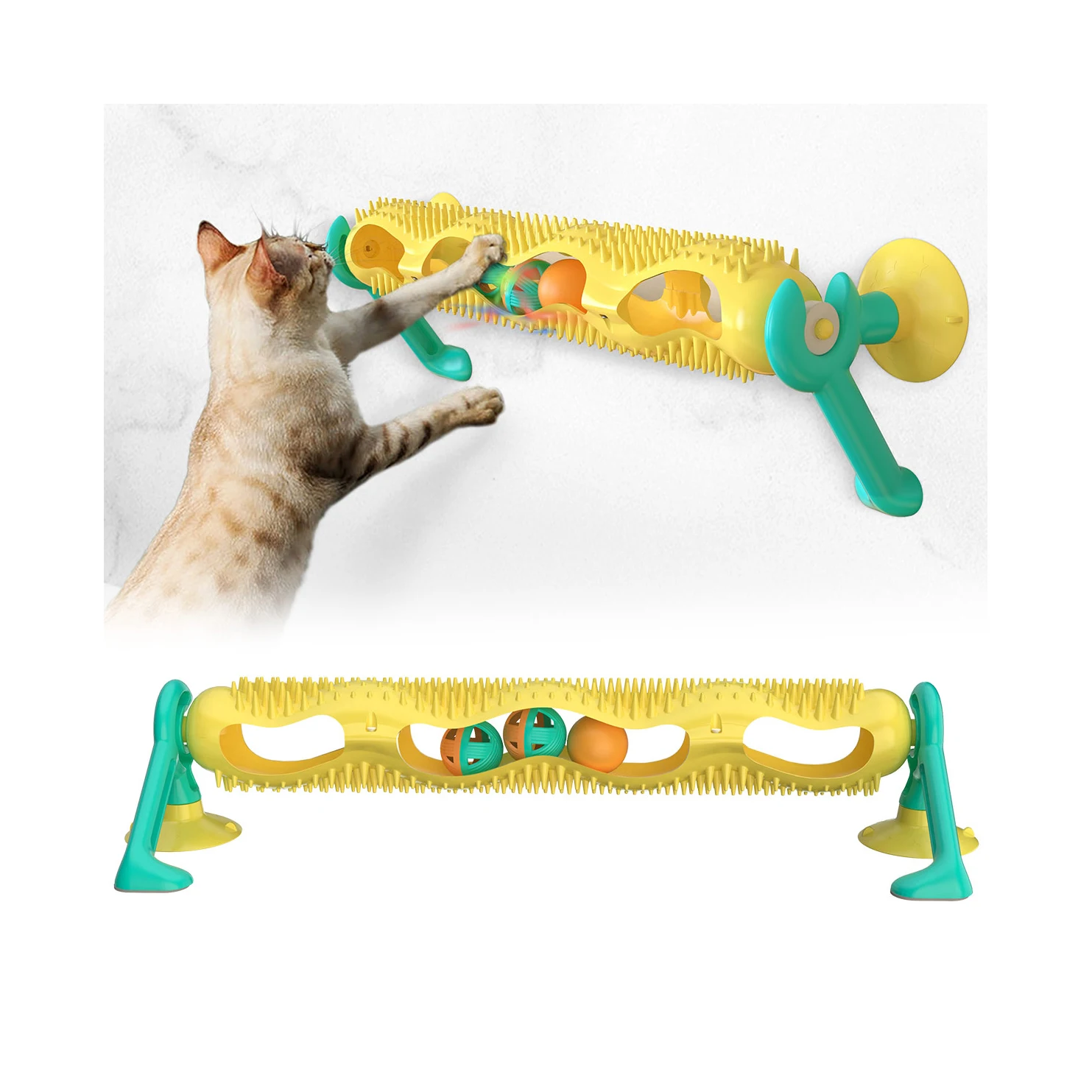 

trending 2021 new arrivals oem odm Haustier Track cat climbing frame cat toy simons cat interactive toy