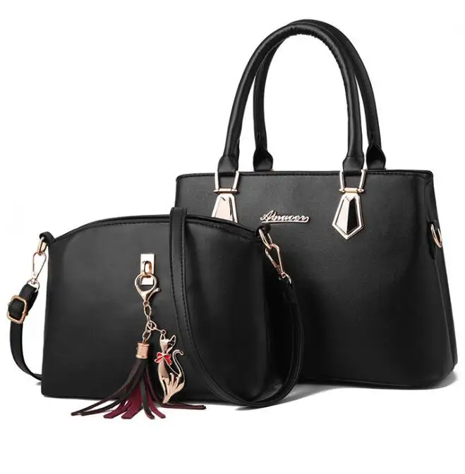 

Genuine Leather Handbags For Women PU Tassels Leather Bags Women Handbags Ladies luxury Purse Handbag, Customizable