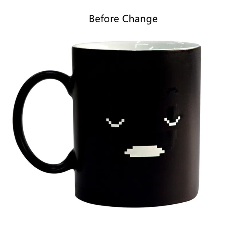 

New Arrive Smile Magic Mug 320ml Color Changing Coffee Tea Milk Handle Cup Novelty Gifts