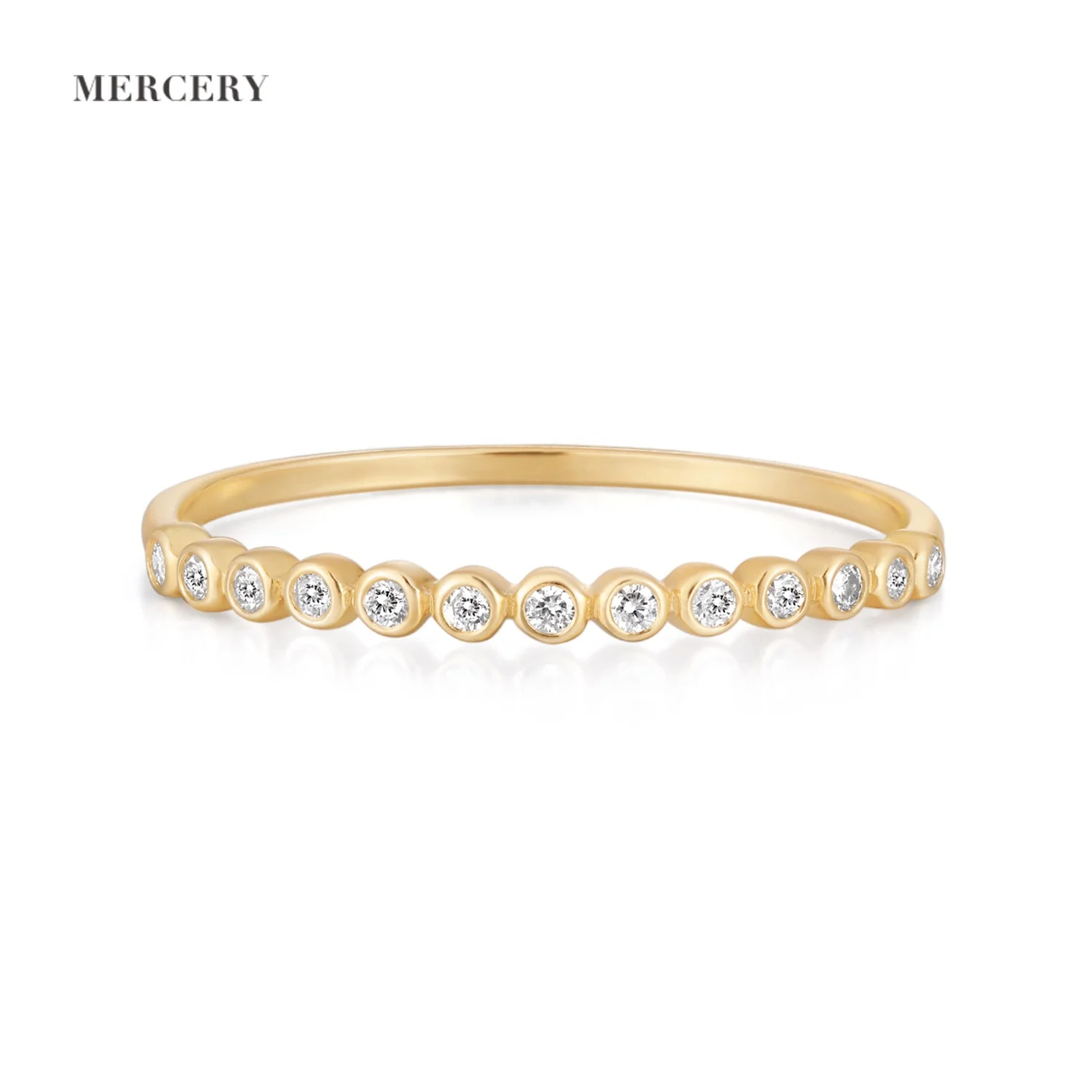 

Mercery Dropshipping Fine Luxury Jewelry Natural Diamond Rings 14k Solid Gold Engagement Wedding Ring For Women Anniversary Gift