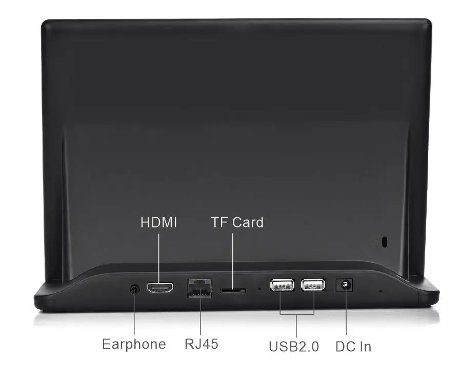 

Desk Vertical Android RJ45 USB Interface L Shape Tablet, Black