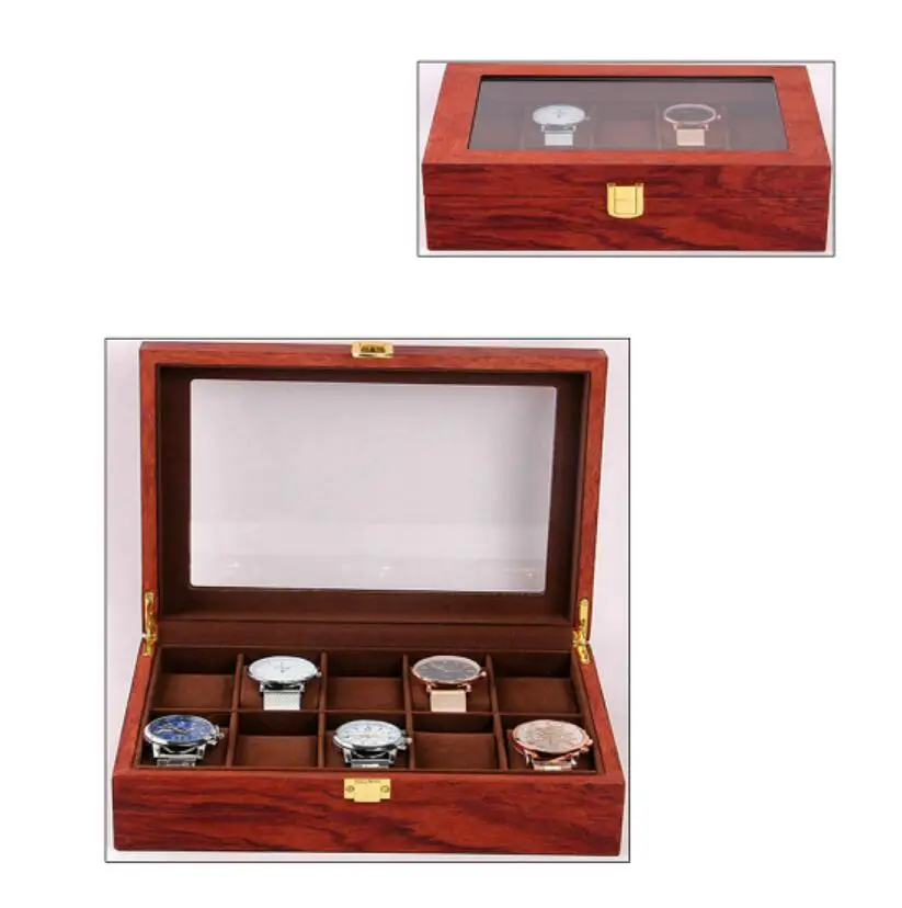

Ready stock 10 slots watch case box custom logo wood wooden watch box luxury From winxtan Foshan,Guangdong,China, As photo(or customized)