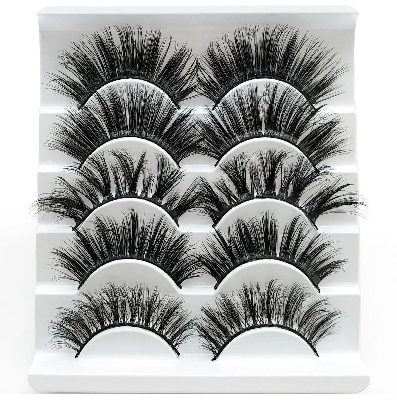 

5 in one 25mm mink lashes human hair lashes 5d cheap mink lashes bulk