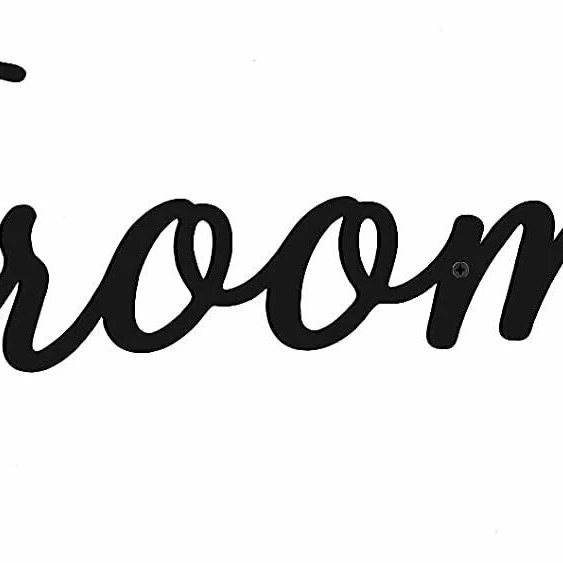 

Metal Art Door Sign Letter Door Rustic wall Farm house, Black