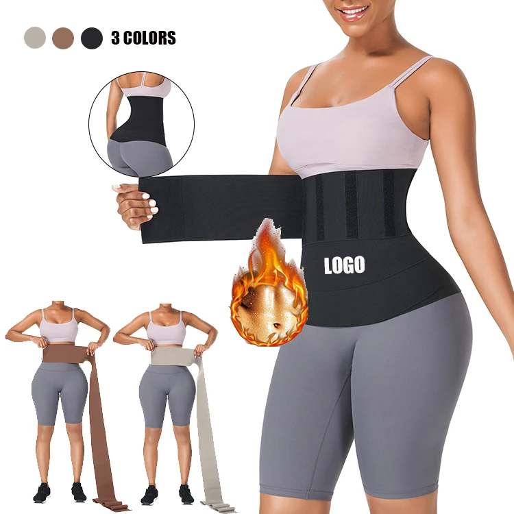 

Custom Logo Waist Bandage Wrap Women Latex Waist Shaper Shapewear For Women Waist Trimmer Trainer Shaper, As shown