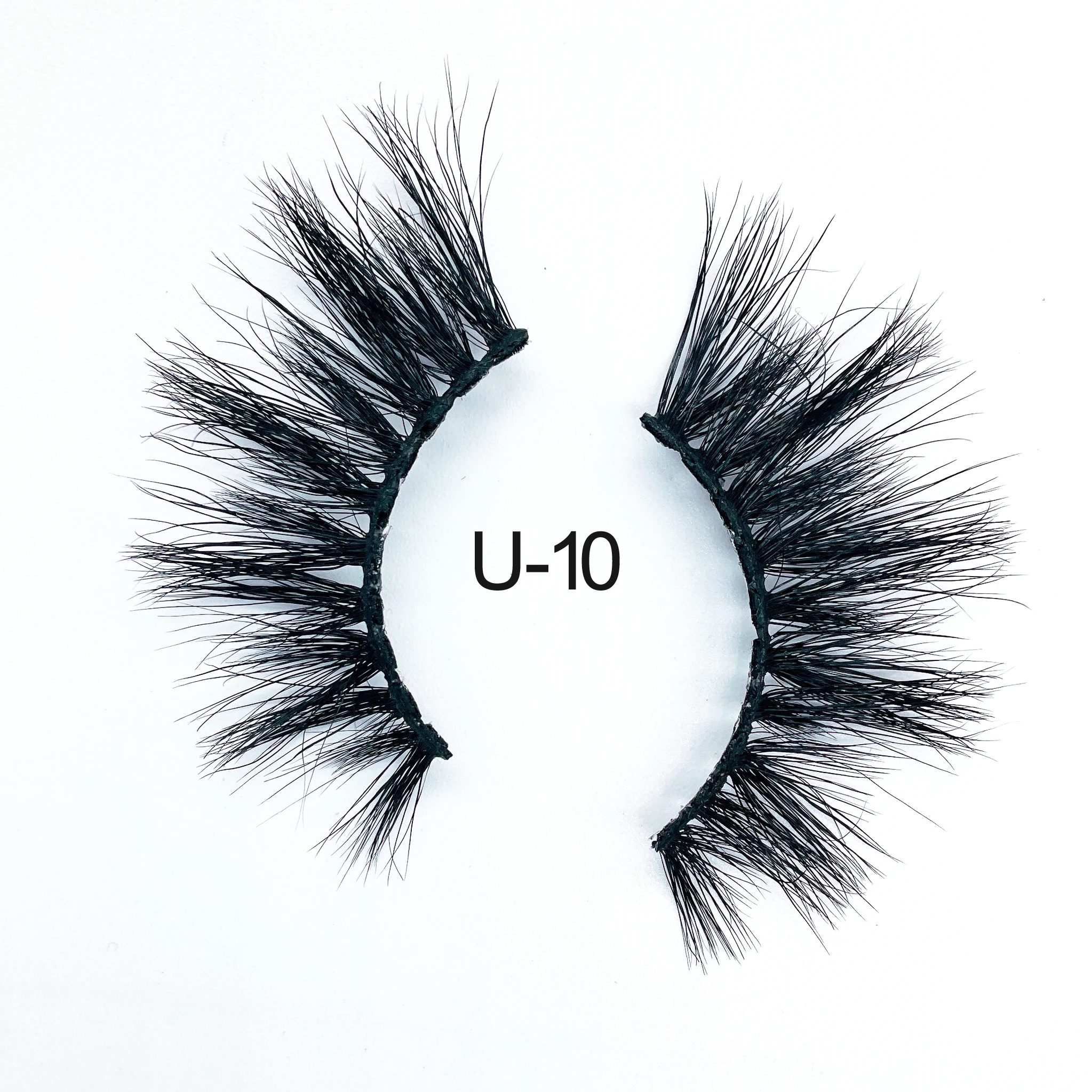 

2021 new arrival long natural eyelashes 25 mm 3d mink eyelash lashes3d wholesale vendor 25mm eyelash cases, Black color