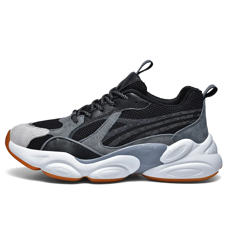 

H278 Custom logo running casual sport shoes leather sneakers for men