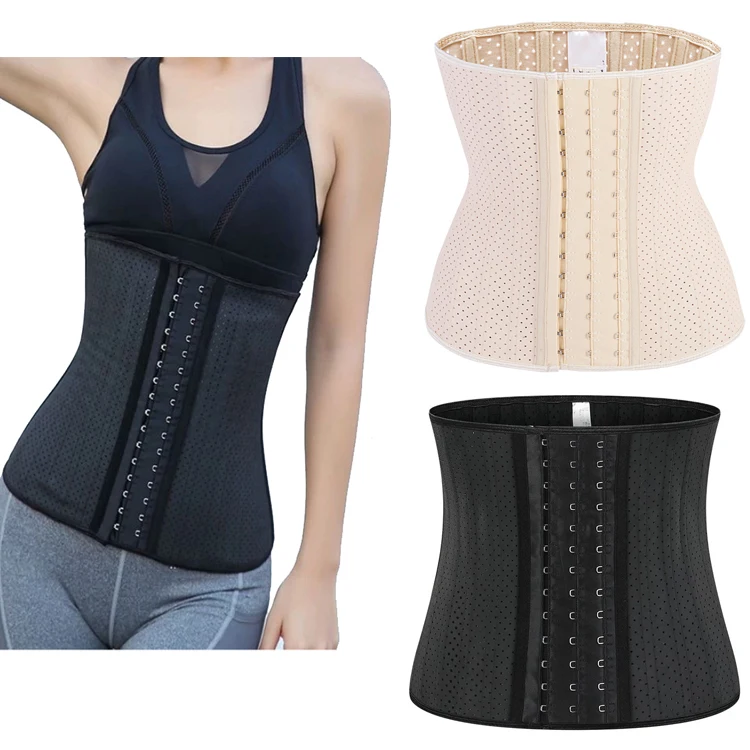 New Fashion Latex Waist Trainer 25 Steel Boned Waist Training Corsets Latex Waist Cincher